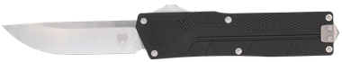 CobraTec Knives CTPRNEDGBLK ParagonSports South Exclusive OTF Plain Satin VG-10 SS Blade Black Textured