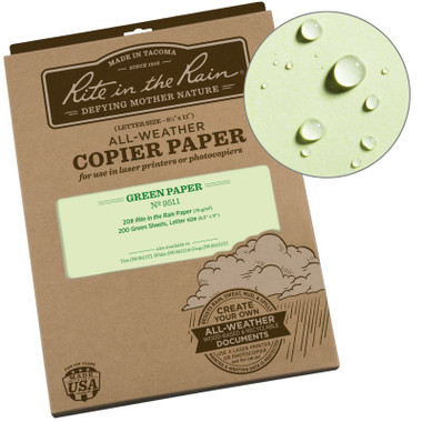 Printer Paper - 8.5 x 11 - 200 Green Sheets