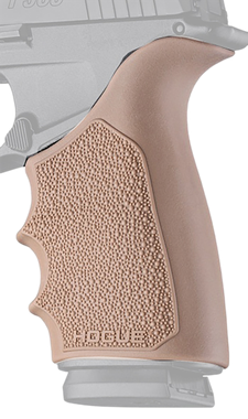Hogue 18523 Grip Sleeve Handall Beavertail Flat Dark Earth Rubber