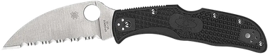 Spyderco C243FPWCBK Endela Lightweight 3.40" Folding Wharncliffe Plain VG-10 SS Blade, Black Textured FRN Handle