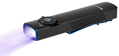 Olightstore Usa Inc ARKFELDUVBKCW Arkfeld UVBlack Anodized 1/15/60/300/1,000 Lumens White LED UV Light