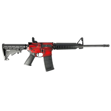 Ruger "Red Distressed" AR-556 Rifle 5.56mm NATO 30rd Mag 16.1" Barrel Custom Stock Finish