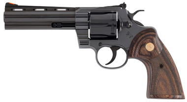 CLT PYTHON 357MAG 5 BLUED WOOD GOLD GRIP