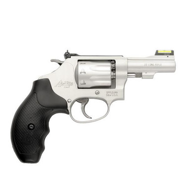 Smith & Wesson Model 317 Kit Handgun .22 LR 8rd Capacity 3" Barrel Silver with Black Grip Hi-Viz Fixed Sights - DEMO