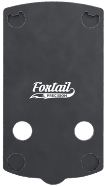 Foxtail Precision 100009 Red Dot Adapter Plate for Optics-Ready PistolBlack Anodized Glock 43X/48 MOS Springfield Armory OSP