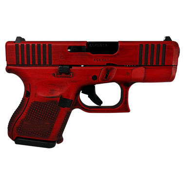 Glock 26 Gen 5 Custom "Distressed Red" Subcompact Handgun 9mm Luger 10/rd Magazines (3) 3.43" Barrel USA