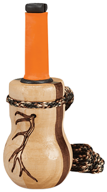 Wayne Carlton's Calls HSWCC70167 Lil' Heifer Cow Call Calf/Cow Sounds Walnut/Maple Wood Barrel