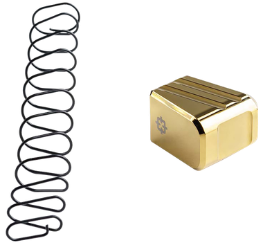 Cross Armory CRG+5MEG19GD Magazine ExtensionFits Glock 19/23/32 Gen 1-5 5rd Gold Aluminum