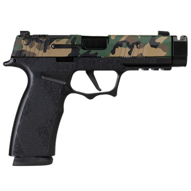 Sig Sauer P365 XMACRO TACOPS "Muilticam" Slide Handgun 9mm Luger 17rd Magazines(3) 3.7" Barrel w/Comp