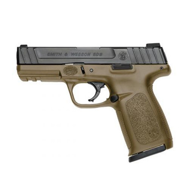 Smith & Wesson SD9 Handgun 9mm Luger 16rd Magazine 4" Barrel Black Slide with FDE Frame USED