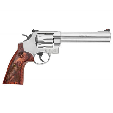 Smith & Wesson N Frame Model 629 Deluxe Handgun .44 Mag 6rd Capacity 6.5" Barrel Silver with Brown Grip USED