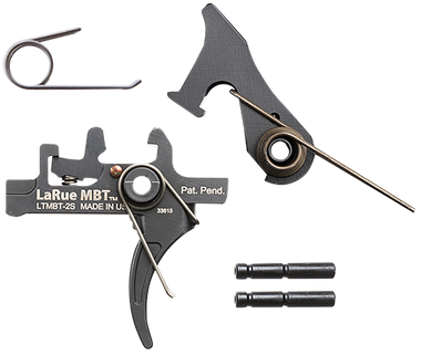 Larue Tactical LTMBT2S MBT-2SBlack Two-Stage Curved Fits AR10/AR15