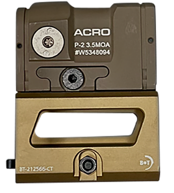 B&T Firearms AP200777FDEM Aimpoint ACRO P-2Flat Dark Earth 1 x 0.59" x 0.59" 3.5 MOA Red Dot