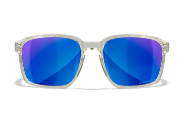 Wiley X AC6ALF09 AlfaM/L Blue Mirror Lens Polycarbonate Gloss Clear Crystal Frame Frame
