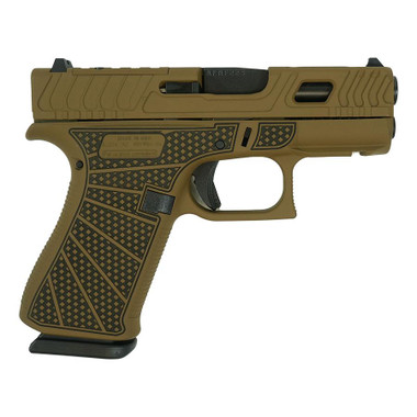 Glock 43X "Jimbo Ripple Stipple" FDE Optic Cut Handgun 9mm Luger 10rd Magazines(2) 3.4" Barrel Accessory Rail USA Made