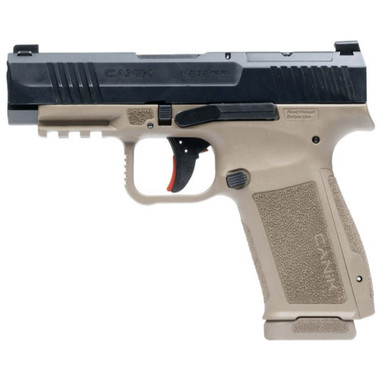 Canik Mete MC9 LS Pistol9mm 3.63 in . Black Slide / FDE Frame 17 Rd.