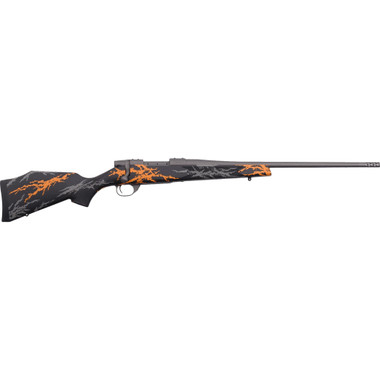 Weatherby Vanguard Compact Hunter Rifle 22-250 Rem 20 in Black Grey and Orange RH