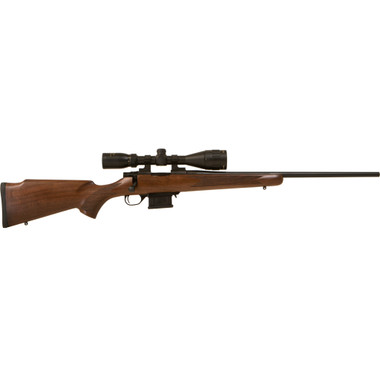 Howa M1100 Walnut Hunter GamePro Rifle 17 HMR 18 in. Walnut w/ Scope
