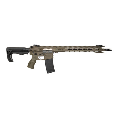 FosTech Stealth Raptor AR15 Rifle - OD Green | 5.56NATO | 16" Faxon Barrel | Mach-1 16" M-LOK Rail | Nickel Boron Low Mass BCG | FosTech Tomahawk Stock | Installed Echo Sport Trigger