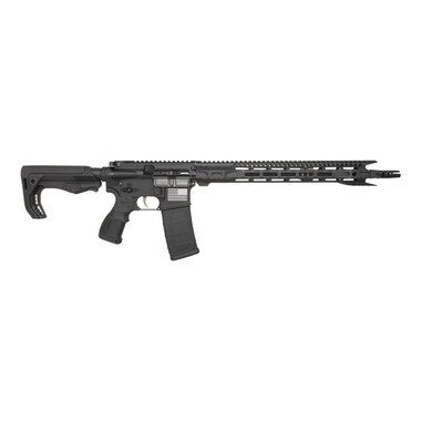 FosTech Tech-15 Guardian AR15 Rifle - Black | 5.56NATO | 16" Barrel | Mach-1 16" M-LOK Rail | FosTech Tomahawk Stock | Installed Echo AR-II Trigger