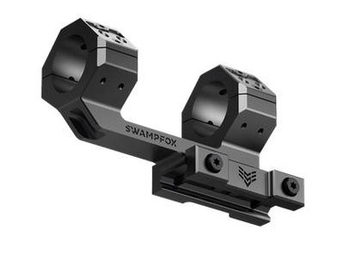 Swamp Fox Hostile Engagement Optics Mount - Black |30mm | 45 Degree Offset Reflex Sight Mount