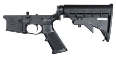 KE Arms KE-15 Forged Complete AR15 Lower - Black | M4 Buttstock