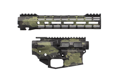 Aero Precision M4E1 Forged Lower & Upper Builder Set - Basalt Overgrowth Cerakote | 10.3" ATLAS S-ONE M-LOK Rail