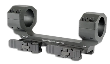 Midwest Industries Heavy Duty Quick Detach Aluminum Scope Mount - Black | 1" Tube