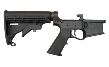 Plum Crazy Polymer Complete AR-15 Lower Receiver - Black | M4 Buttstock | Gen II