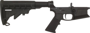 KE Arms KE-15 Billet Flared Magwell Complete AR15 Lower - Black | DMR Trigger