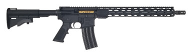 Radical Firearms Forged AR15 Rifle - Black | 5.56NATO | 16" Barrel | 15" Free Float M-LOK Thin Rail | TiN (Gold) PVD BCG | CAR-15 Style Stock