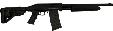 Black Aces Tactical Pro Series M Pump Shotgun - Black | 12ga | 18.5" Barrel | Adjustable Tactical Buttstock & Pistol Grip