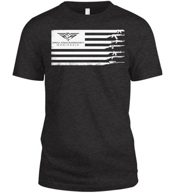 Distressed Gun Flag T-Shirt-M