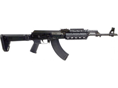 Zastava ZPAPM70 AK-47 Rifle BULGED TRUNNION 1.5MM RECEIVER - Black | 7.62x39 | 16.3" Chrome Lined Barrel | UTG Pro Quad Rail | Zhukov-S Folding Stock