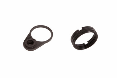PWS Rachet Lock Castle Nut & End Plate Set - MOD 2 | Fits Mil-Spec and Commercial size buffer tubes