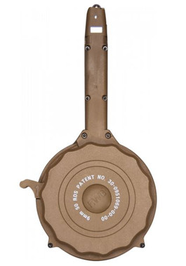 RWB Glock 9mm Drum Magazine - Tan | 50rd | Gen 2 | Fits Glock 17, 19, 26, 34