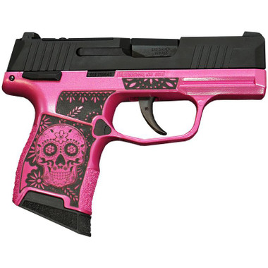 Sig Sauer P365-380-BSS-MS Exclusive "Sugar Skull" Pink Medusa Handgun .380 10rd Magazines (2) 3.1" Barrel