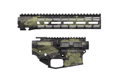 Aero Precision M4E1 Forged Lower & Upper Builder Set - Basalt Overgrowth Cerakote | 10.3" ATLAS R-ONE M-LOK Rail