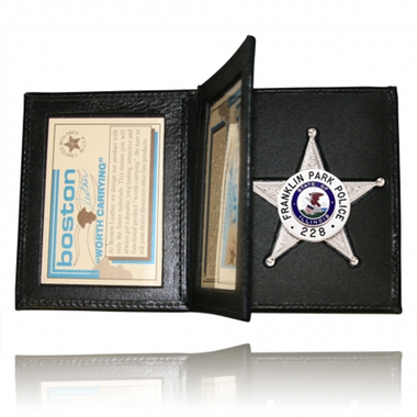 Book Style Badge Case, Double Id