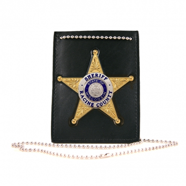 Neck Chain Id Holder With Recessed Badge