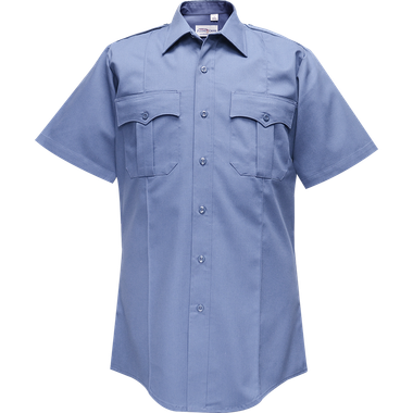 Duro Poplin Short Sleeve Shirt w/ Sewn-In Creases