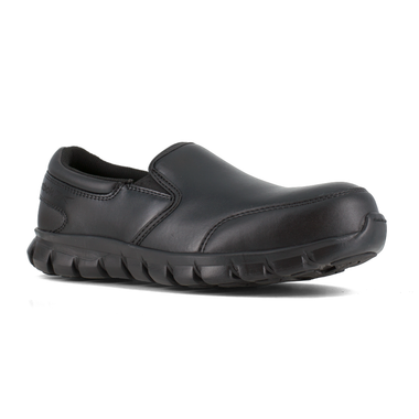 Sublite Cushion Work Women's Slip-On Shoe w/ Composite Toe - Black