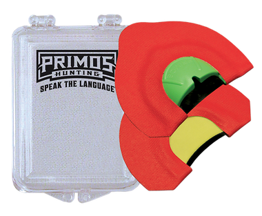 Primos PS1723 Randy Anderson Howler Diaphragm Call Coyote Sounds Attracts Coyotes Red 2 pk