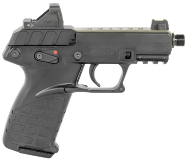 Kel-Tec P17GRNBLKOPTIC P1722 LR 16+1 3.80" w/Optic & Holster Green/Black