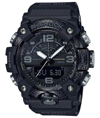 G-shock/vlc Distribution GGB1001B G-Shock Tactical MudMaster Keep Time Blackout Size 145-215mm Features Digital Compass