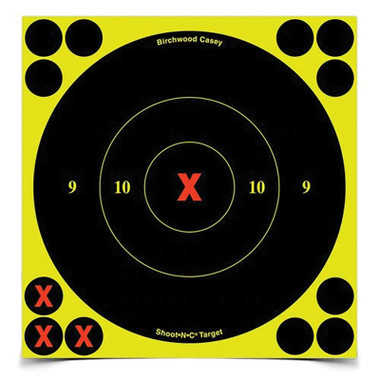 Shoot-N-C 6" X-Bullseye Target 60PK
