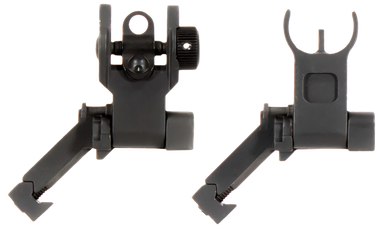 Aim Sports MT45FS AR Low Profile 45 Degree Flip-Up Sight SetBlack Anodized 45 Degree Low Profile for AR-15