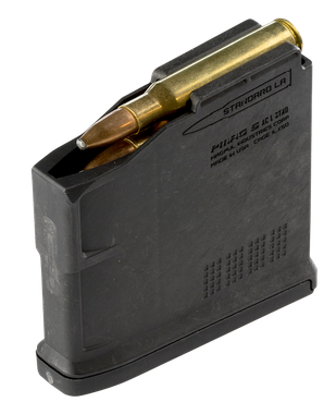 Magpul MAG671BLK PMAG5rd AICS 270 Win/30-06 Springfield/25-06 Rem/280 Rem/8mm-06 Ackley Improved Fits Bolt Action Rifles/Long Action Black Polymer