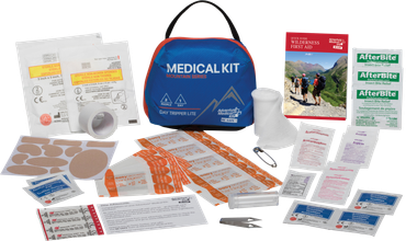 Adventure Medical Kits 01001000 Mountain Day Tripper Lite Medical Kit Treats Injuries/Illnesses Water Resistant Blue