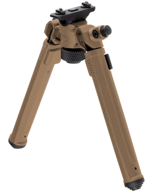 Magpul MAG933-FDE BipodM-LOK Attachment, Flat Dark Earth Mil-Spec Anodized Aluminum,6.80-10.30" Vertical Adjustment, Rubber Feet for AR-Platform